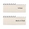 14Pieces 8 x 4.7 Inch Blank Craft DIY Canvas Pen Pencil Case- Cotton Canvas Invoice Bill Bag Makeup Bag Cosmetic Bag Multipurpose Travel Toiletry Pouch with Black Zipper